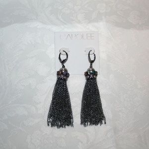 CAROLEE FASHIONABLY LATE CHAIN TASSEL EARRINGS